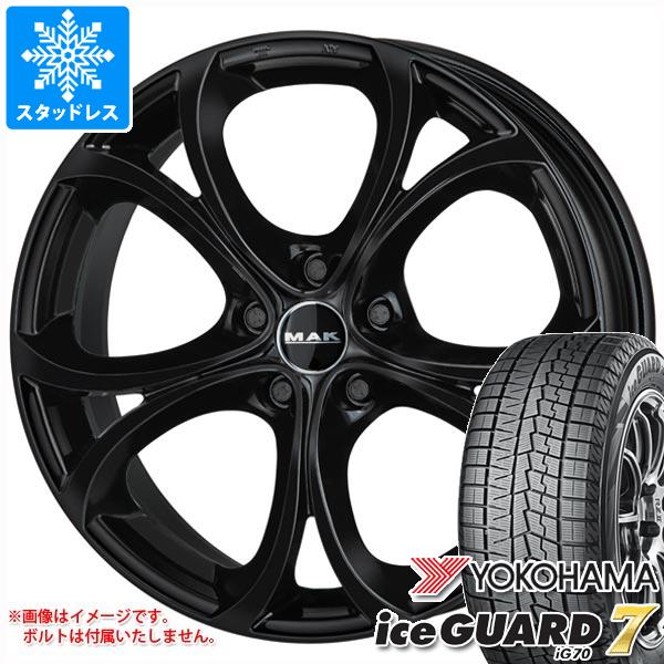 【タイヤ交換対象】アルファロメオ ジュリア用 スタッドレス ヨコハマ アイスガードセブン iG70 245/35R19 93Q MAK ラリオ タイヤホイール4本セット
