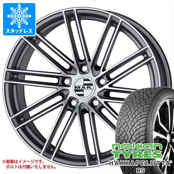 【タイヤ交換対象】ポルシェ タイカン用 スタッドレス ノキアン ハッカペリッタ R5 EV 前 245/45R20 103R XL 後 285/40R20 108R XL MAK ライプツィヒ タイヤホイール4本セット