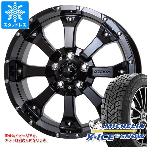 【タイヤ交換対象】ジープ グランドチェロキー WK系用 スタッドレス ミシュラン エックスアイススノー SUV 265/60R18 110T MKW MK-46 タイヤホイール4本セット