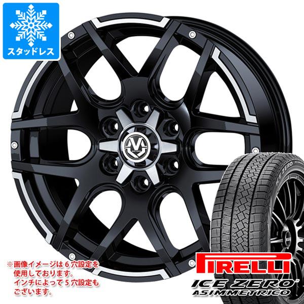 【タイヤ交換対象】デリカD:5用 スタッドレス ピレリ アイスゼロアシンメトリコ 235/65R17 108H XL マッドヴァンス04 タイヤホイール4本セット