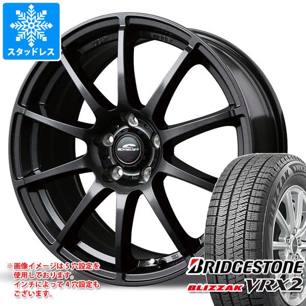 【タイヤ交換対象】スタッドレスタイヤ ブリヂストン ブリザック VRX2 215/65R16 98Q ＆ シュナイダー スタッグ 6.5-16 タイヤホイール4本セット215/65-16 BRIDGESTONE BLIZZAK VRX2