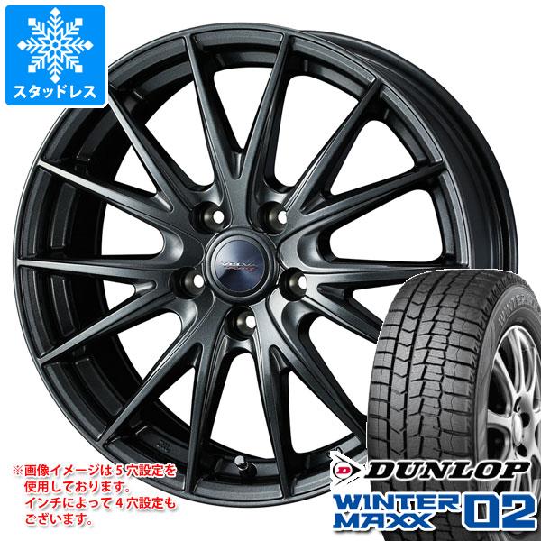 【タイヤ交換対象】スタッドレスタイヤ ダンロップ ウインターマックス02 WM02 215/50R17 91Q ＆ ヴェルヴァ スポルト2 7.0-17 タイヤホイール4本セット215/50-17 DUNLOP WINTER MAXX 02 WM02