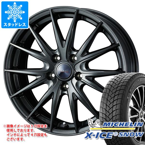 【タイヤ交換対象】スタッドレスタイヤ ミシュラン エックスアイススノー 175/65R15 88T XL ＆ ヴェルヴァ スポルト2 5.5-15 タイヤホイール4本セット175/65-15 MICHELIN X-ICE SNOW