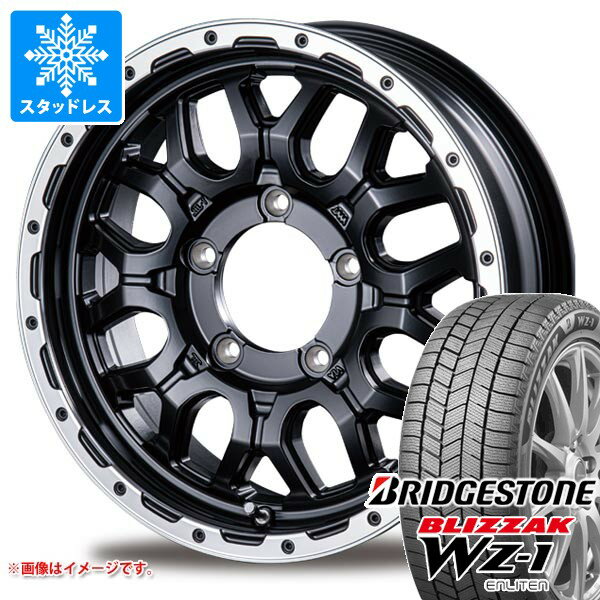 【タイヤ交換対象】スズキ ジムニーノマド JC74W用 スタッドレス ブリヂストン ブリザック WZ-1 215/70R16 100Q インターミラノ マッドバーン XR-800M タイヤホイール4本セット