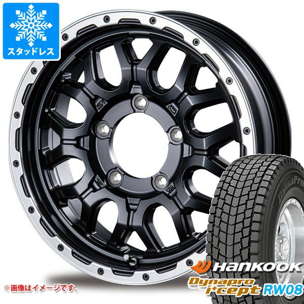 【タイヤ交換対象】スズキ ジムニー用 スタッドレス ハンコック ダイナプロアイセプト RW08 175/80R16 91Q インターミラノ マッドバーン XR-800M タイヤホイール4本セット