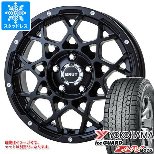 【タイヤ交換対象】5本セット ジープ ラングラー JK/JL系用 スタッドレス ヨコハマ アイスガード SUV G075 265/70R17 115Q ブルート BR-55 タイヤホイール5本セット