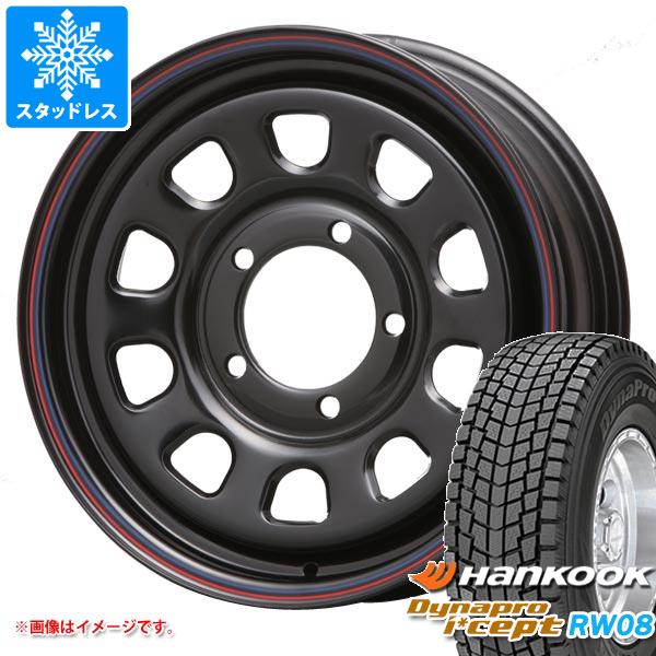 【タイヤ交換対象】ジムニー用 スタッドレス ハンコック ダイナプロアイセプト RW08 175/80R16 91Q MLJ デイトナ SS タイヤホイール4本セット
