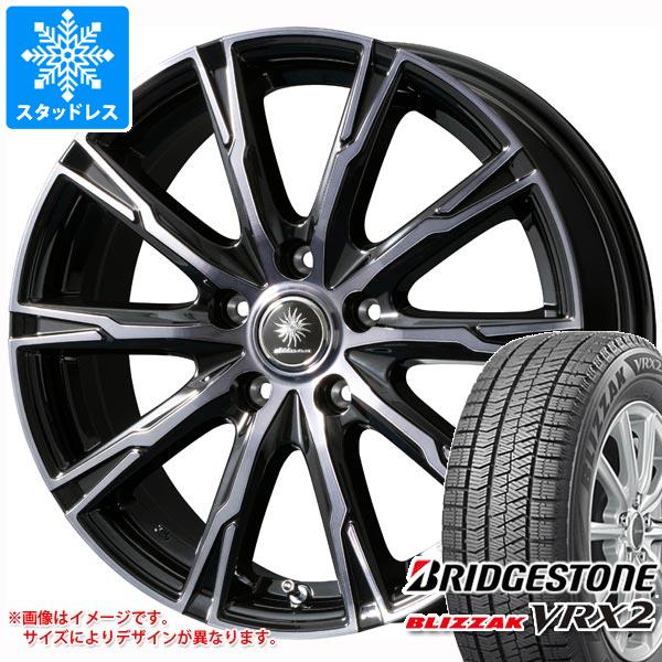 【タイヤ交換対象】スタッドレスタイヤ ブリヂストン ブリザック VRX2 165/70R14 81Q ＆ ディルーチェ DX10 5.5-14 タイヤホイール4本セット165/70-14 BRIDGESTONE BLIZZAK VRX2