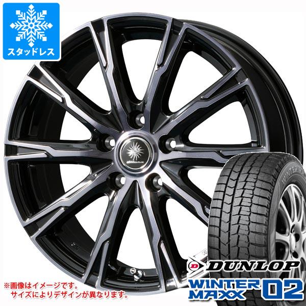 【タイヤ交換対象】スタッドレスタイヤ ダンロップ ウインターマックス02 WM02 175/70R14 84Q ＆ ディルーチェ DX10 5.5-14 タイヤホイール4本セット175/70-14 DUNLOP WINTER MAXX 02 WM02