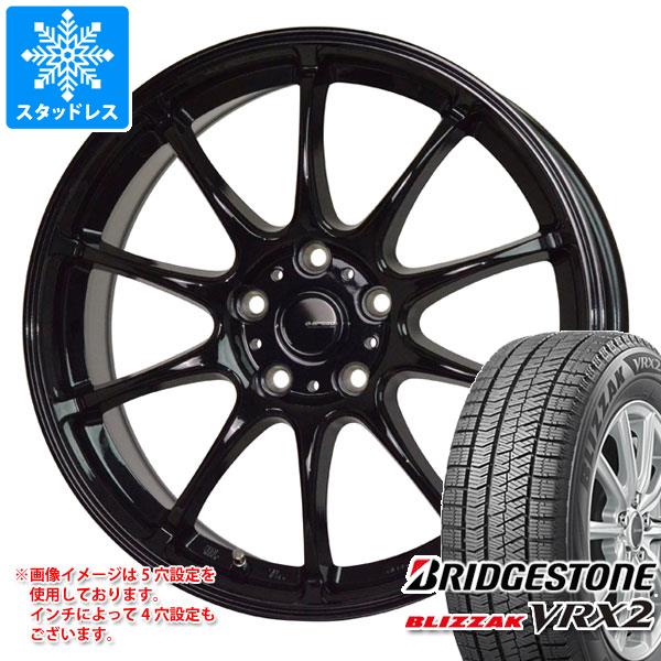 【タイヤ交換対象】スタッドレスタイヤ ブリヂストン ブリザック VRX2 165/55R14 72Q ＆ ジースピード G-07 4.5-14 タイヤホイール4本セット165/55-14 BRIDGESTONE BLIZZAK VRX2