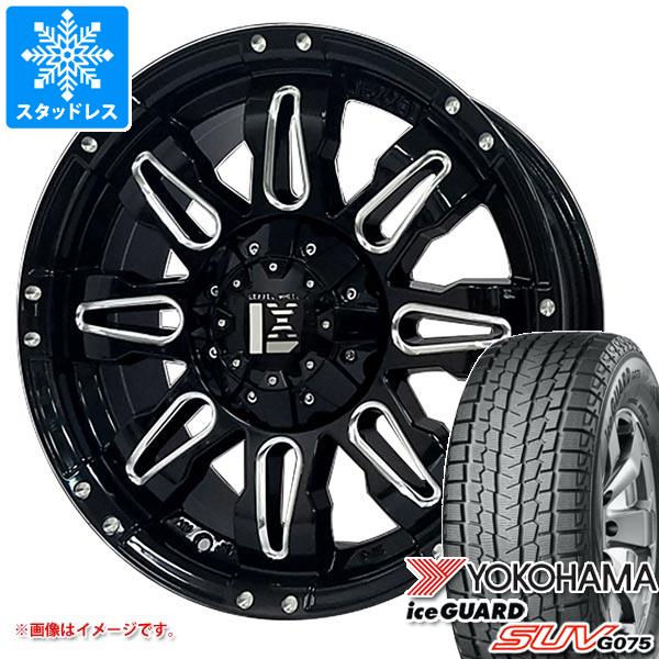 【タイヤ交換対象】デリカD:5用 スタッドレス ヨコハマ アイスガード SUV G075 235/65R17 108Q XL オフビート レクセル バレーノ オフロードスタイル タイヤホイール4本セット