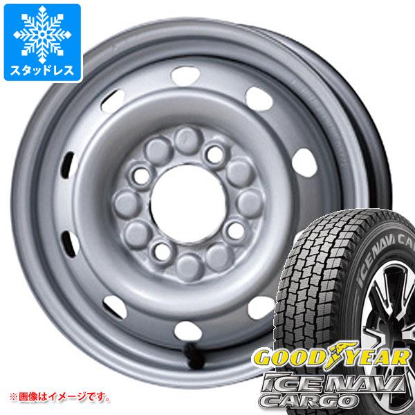 【タイヤ交換対象】スタッドレスタイヤ グッドイヤー アイスナビカーゴ 145/80R12 80/78N (145R12 6PR相当) ＆ シュヴァルツ MV 3.5-12 タイヤホイール4本セット145/80-12 GOODYEAR ICE NAVI CARGO