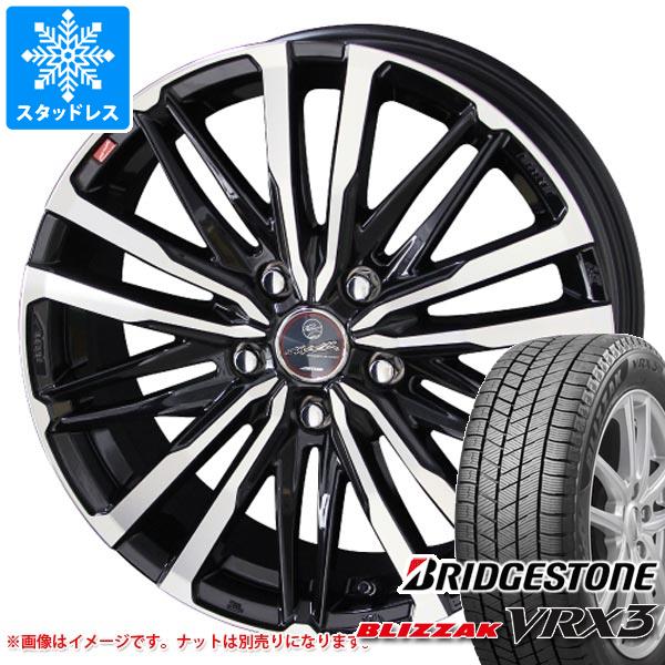 【タイヤ交換対象】プリウス 60系用 スタッドレス ブリヂストン ブリザック VRX3 195/60R17 90Q スマック クレスト タイヤホイール4本セット