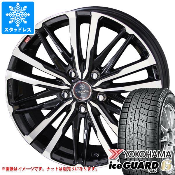 【タイヤ交換対象】スタッドレスタイヤ ヨコハマ アイスガードシックス iG60 185/60R15 84Q ＆ スマック クレスト タイヤホイール4本セット185/60-15 YOKOHAMA iceGUARD 6 iG60