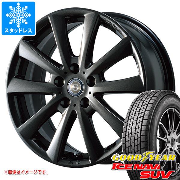 【タイヤ交換対象】ポルシェ マカン用 スタッドレス グッドイヤー アイスナビ SUV 235/60R18 107Q XL チームスパルコ ヴァローザ タイヤホイール4本セット