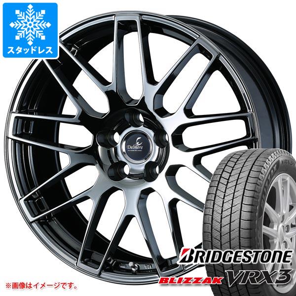 【タイヤ交換対象】NX 10系用 スタッドレス ブリヂストン ブリザック VRX3 235/55R18 100Q デルモア LC.S タイヤホイール4本セット