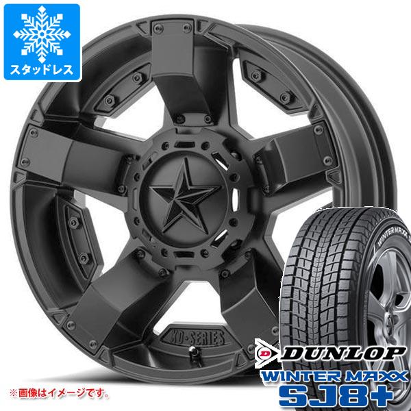 5本セット FJクルーザー 10系用 スタッドレス ダンロップ ウインターマックス SJ8 プラス 265/70R17 115Q KMC XD811 ロックスター2 タイヤホイール5本セット