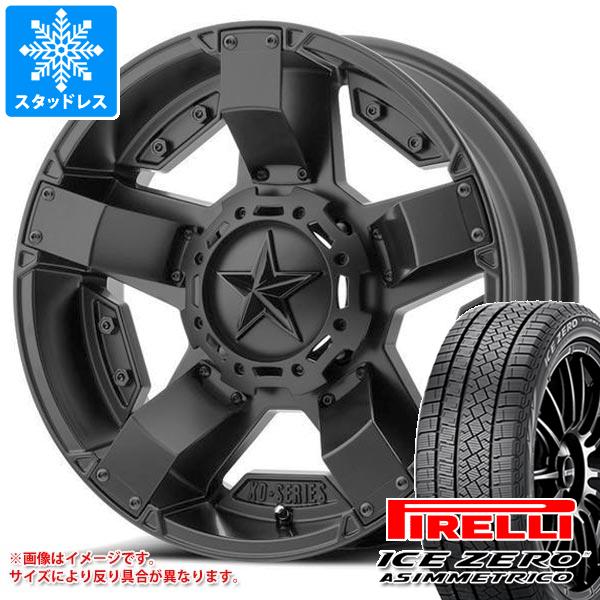 【タイヤ交換対象】RAV4 50系用 スタッドレス ピレリ アイスゼロアシンメトリコ 235/65R17 108H XL KMC XD811 ロックスター2 タイヤホイール4本セット