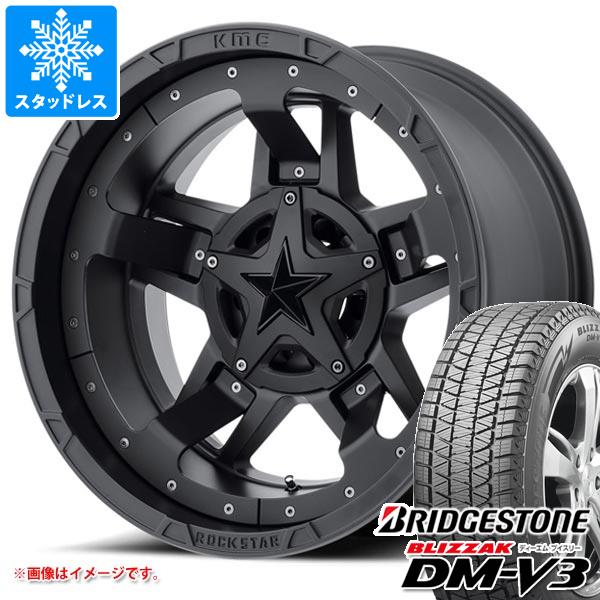 【タイヤ交換対象】2023年製 スタッドレスタイヤ ブリヂストン ブリザック DM-V3 265/70R17 115Q ＆ KMC XD827 ロックスター3 8.0-17 タイヤホイール4本セット265/70-17 BRIDGESTONE BLIZZAK DM-V3