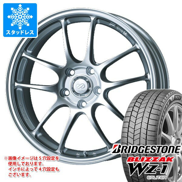 【タイヤ交換対象】スタッドレスタイヤ ブリヂストン ブリザック WZ-1 175/60R16 82Q ＆ エンケイ パフォーマンスライン PF01 6.5-16 タイヤホイール4本セット175/60-16 BRIDGESTONE BLIZZAK WZ-1(2)
