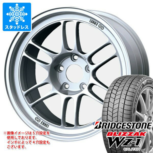 【タイヤ交換対象】スタッドレスタイヤ ブリヂストン ブリザック WZ-1 225/50R18 95Q ＆ エンケイ レーシング RPF1 7.5-18 タイヤホイール4本セット225/50-18 BRIDGESTONE BLIZZAK WZ-1