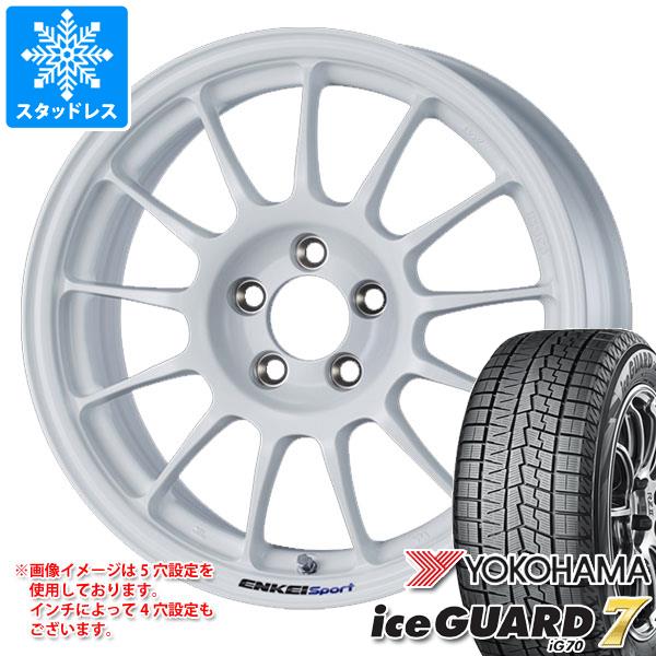 【タイヤ交換対象】スタッドレスタイヤ ヨコハマ アイスガードセブン iG70 175/55R15 77Q ＆ エンケイ スポーツ RC-T5 6.0-15 タイヤホイール4本セット175/55-15 YOKOHAMA iceGUARD 7 iG70