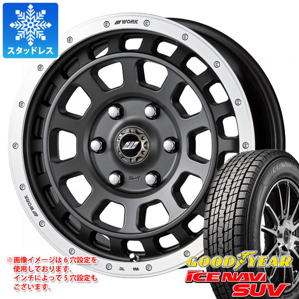 【タイヤ交換対象】スタッドレスタイヤ グッドイヤー アイスナビ SUV 265/70R17 115Q ＆ ワーク クラッグ T-グラビック 8.0-17 タイヤホイール4本セット265/70-17 GOODYEAR ICE NAVI SUV