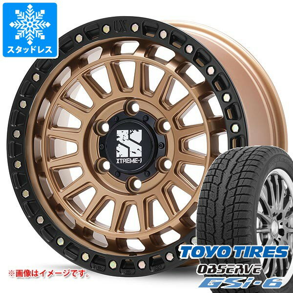 【タイヤ交換対象】トヨタ ランドクルーザー プラド 150系用 スタッドレス トーヨー オブザーブ GSi-6 265/65R17 112Q MLJ エクストリームJ XJ08 タイヤホイール4本セット