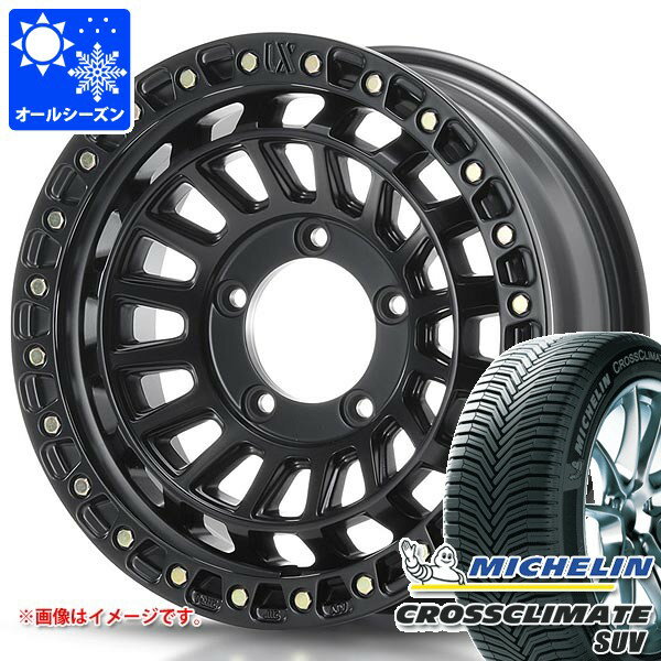 【タイヤ交換対象】5本セット スズキ ジムニーシエラ JB74W用 オールシーズンタイヤ ミシュラン クロスクライメート SUV 215/70R16 100H MLJ エクストリームJ XJ08 6.0-16 タイヤホイール5本セット