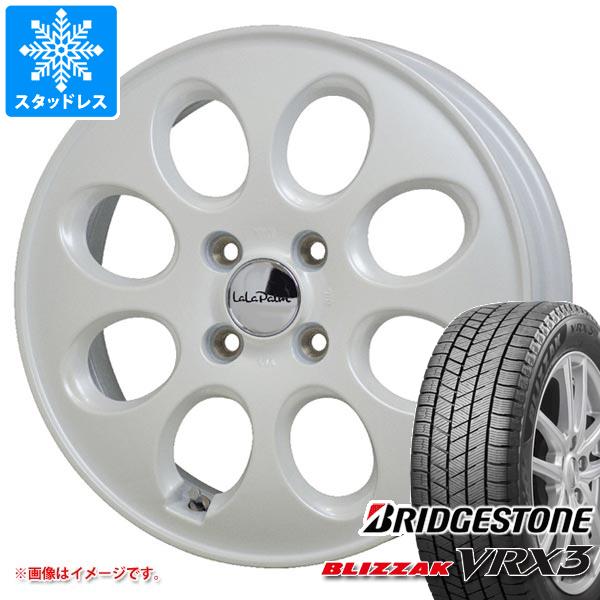 【タイヤ交換対象】エブリイワゴン DA17W用 スタッドレス ブリヂストン ブリザック VRX3 165/60R14 75Q ララパーム オーバル タイヤホイール4本セット