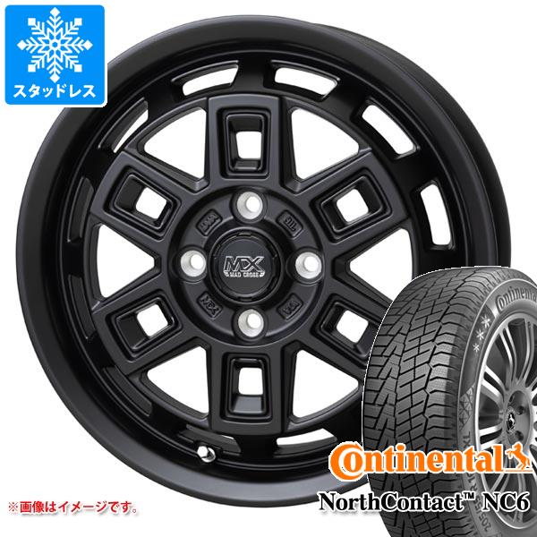 【タイヤ交換対象】ハイゼットカーゴ S320系用 スタッドレス コンチネンタル ノースコンタクト NC6 165/65R14 79T マッドクロス アイヴァー タイヤホイール4本セット