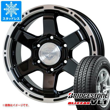 ハイエース 200系用 2022年製 スタッドレス ブリヂストン ブリザック VL1 195/80R15 107/105L マッドクロス MC-76 タイヤホイール4本セット