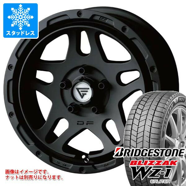 【タイヤ交換対象】ミツビシ デリカD5用 スタッドレス ブリヂストン ブリザック WZ-1 215/70R16 100Q デルタフォース オーバーランダー タイヤホイール4本セット