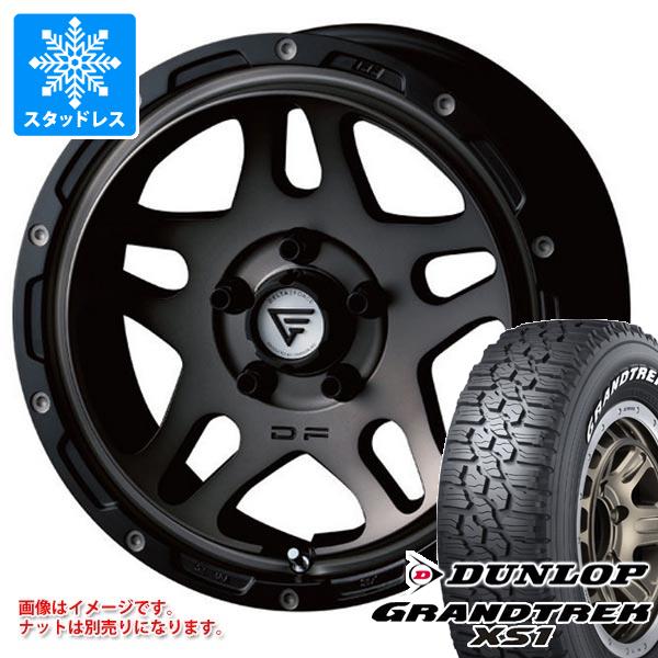 【タイヤ交換対象】エクリプスクロス GK系用 スタッドレス ダンロップ グラントレック XS1 LT215/70R16 100/97N ホワイトレター デルタフォース オーバーランダー タイヤホイール4本セット