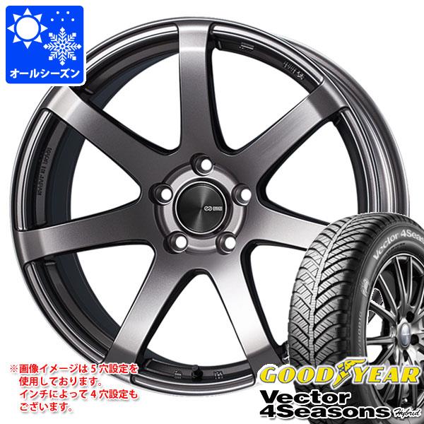 【タイヤ交換対象】オールシーズン 215/60R17 96H グッドイヤー ベクター 4シーズンズ ハイブリッド エンケイ パフォーマンスライン PF07 7.0-17 タイヤホイール4本セット