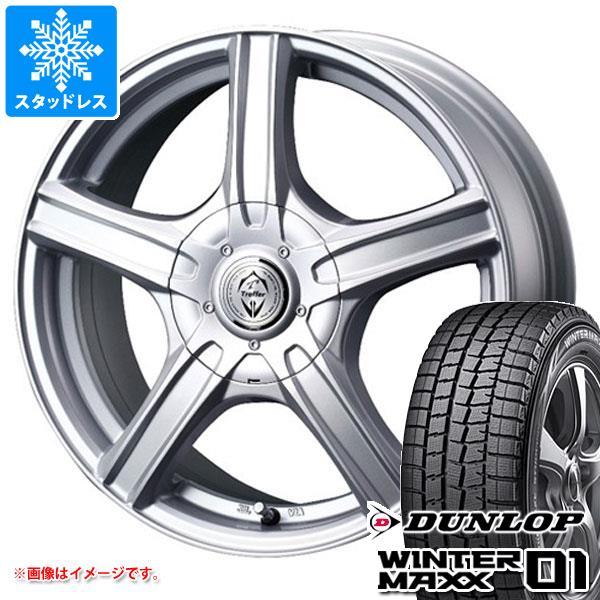 スタッドレスタイヤ ダンロップ ウインターマックス01 WM01 145/80R13 75Q ＆ トレファー MH 4.0-13 タイヤホイール4本セット 145/80-13 DUNLOP WINTER MAXX 01 WM01