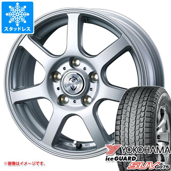 【タイヤ交換対象】パジェロミニ用 スタッドレス ヨコハマ アイスガード SUV G075 175/80R15 90Q トレファー ZR タイヤホイール4本セット