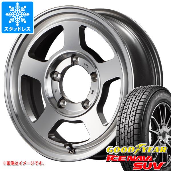 【タイヤ交換対象】5本セット ジムニーシエラ JB74W用 スタッドレス グッドイヤー アイスナビ SUV 195/80R15 96Q ガルシア シカゴ5 タイヤホイール5本セット