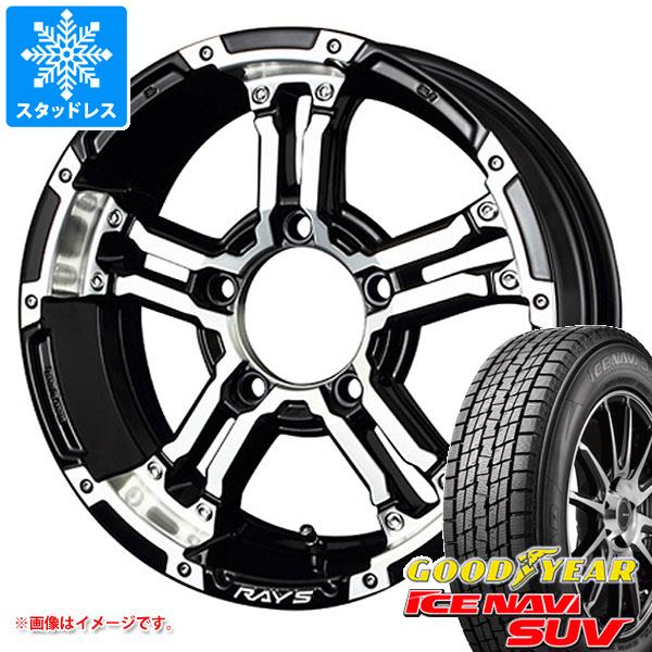 【タイヤ交換対象】5本セット ジムニー用 スタッドレス グッドイヤー アイスナビ SUV 175/80R16 91Q レイズ デイトナ FDX-J タイヤホイール5本セット