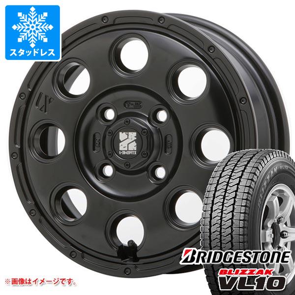 【タイヤ交換対象】ハイゼットカーゴ S320系用 スタッドレス ブリヂストン ブリザック VL10 145/80R12 80/78N (145R12 6PR相当) MLJ エクストリームJ KK03 タイヤホイール4本セット