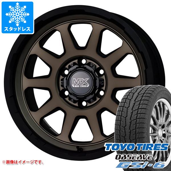 【タイヤ交換対象】5本セット FJクルーザー 10系用 スタッドレス トーヨー オブザーブ GSi-6 265/70R17 115Q マッドクロスレンジャー タイヤホイール5本セット