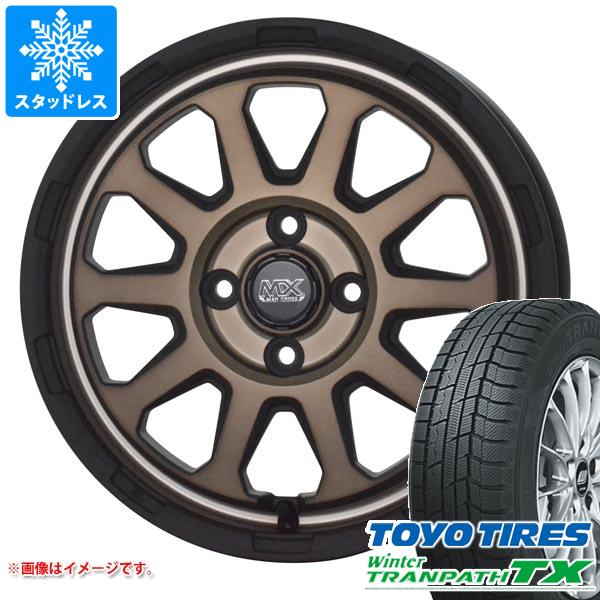 【タイヤ交換対象】スタッドレスタイヤ トーヨー ウィンタートランパス TX 165/60R15 77Q ＆ マッドクロスレンジャー 4.5-15 タイヤホイール4本セット165/60-15 TOYO Winter TRANPATH TX