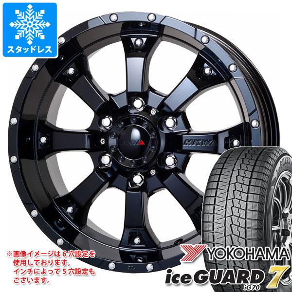 【タイヤ交換対象】デリカD:5用 スタッドレス ヨコハマ アイスガードセブン iG70 225/65R17 102Q MKW MK-46 タイヤホイール4本セット