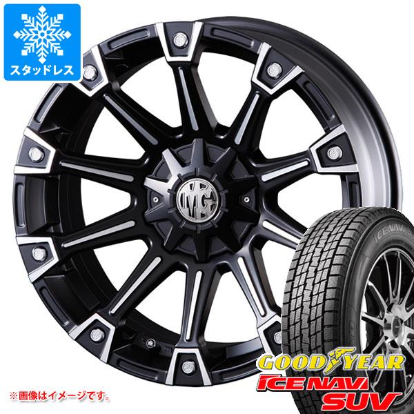 【タイヤ交換対象】スタッドレスタイヤ グッドイヤー アイスナビ SUV 215/60R17 96Q ＆ クリムソン MG モンスター 7.0-17 タイヤホイール4本セット215/60-17 GOODYEAR ICE NAVI SUV