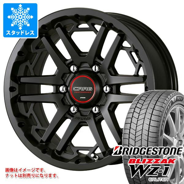 【タイヤ交換対象】トヨタ ランドクルーザー プラド 150系用 スタッドレス ブリヂストン ブリザック WZ-1 265/65R17 112Q 2025年10月発売サイズ ワーク クラッグ T-グラビック3 タイヤホイール4本セット