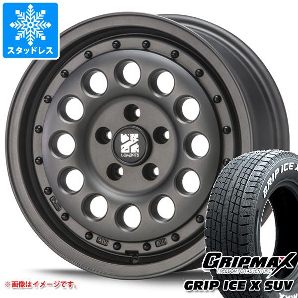 【タイヤ交換対象】T32エクストレイル用 スタッドレス グリップマックス グリップアイスエックス SUV 225/70R16 103Q ホワイトレター MLJ エクストリームJ ラギッド タイヤホイール4本セット