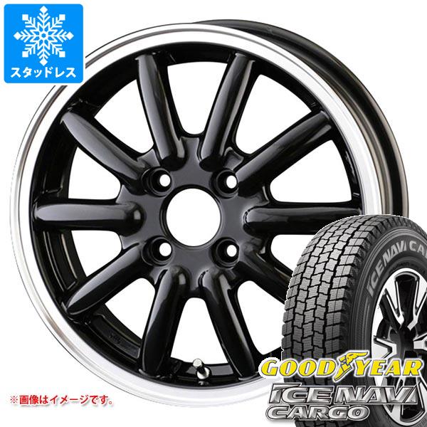 【タイヤ交換対象】ハイゼットカーゴ S320系用 スタッドレス グッドイヤー アイスナビカーゴ 145/80R12 80/78N (145R12 6PR相当) ドゥオール フェニーチェ RX1 タイヤホイール4本セット
