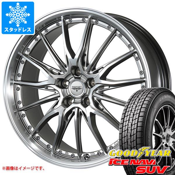 【タイヤ交換対象】スタッドレスタイヤ グッドイヤー アイスナビ SUV 225/55R19 99Q ＆ ドルフレン ヒューヴァー 8.0-19 タイヤホイール4本セット225/55-19 GOODYEAR ICE NAVI SUV