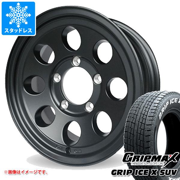 【タイヤ交換対象】ジムニーシエラ JB74W用 スタッドレス グリップマックス グリップアイスエックス SUV 215/70R16 100Q ホワイトレター ジムライン タイプ2 タイヤホイール4本セット(2)