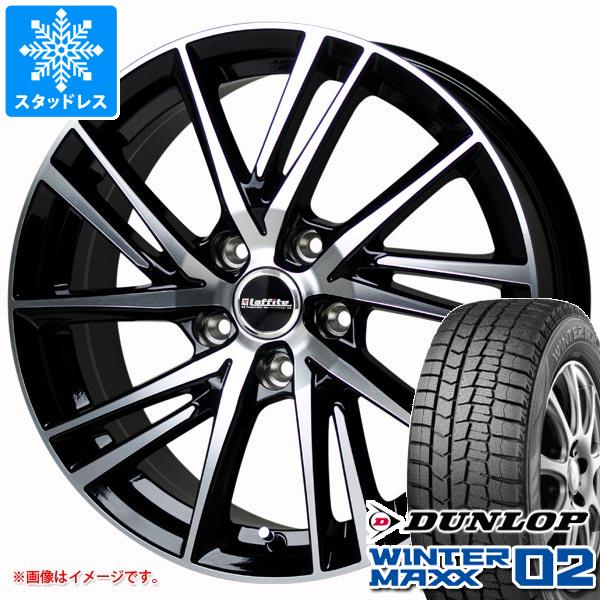 【タイヤ交換対象】スタッドレスタイヤ ダンロップ ウインターマックス02 WM02 245/40R18 97T XL ＆ ラフィット LW-06 2 8.0-18 タイヤホイール4本セット245/40-18 DUNLOP WINTER MAXX 02 WM02